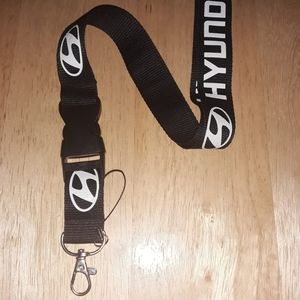 Brand New Hyundai Black Logo Lanyard